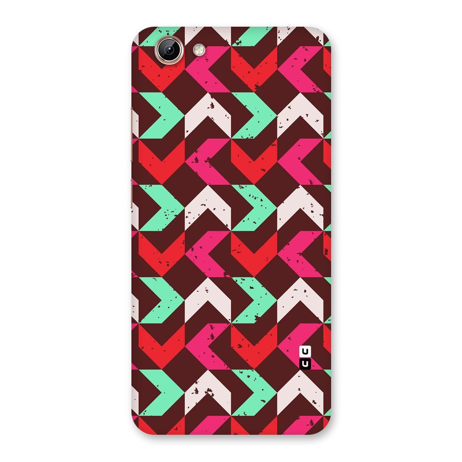 Retro Red Pink Pattern Back Case for Vivo Y71