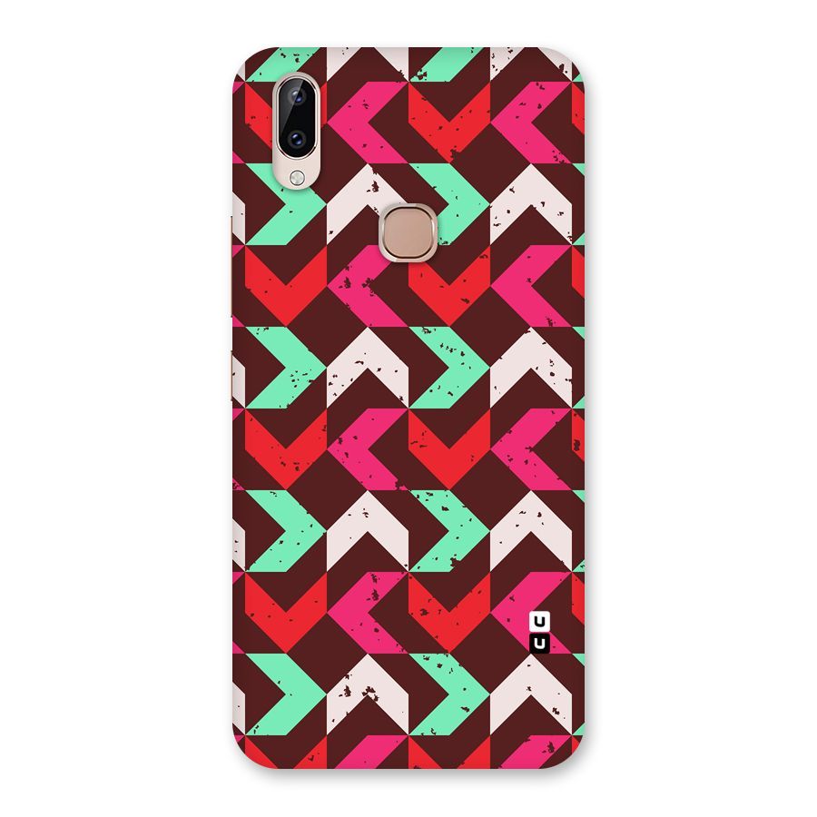 Retro Red Pink Pattern Back Case for Vivo Y83 Pro