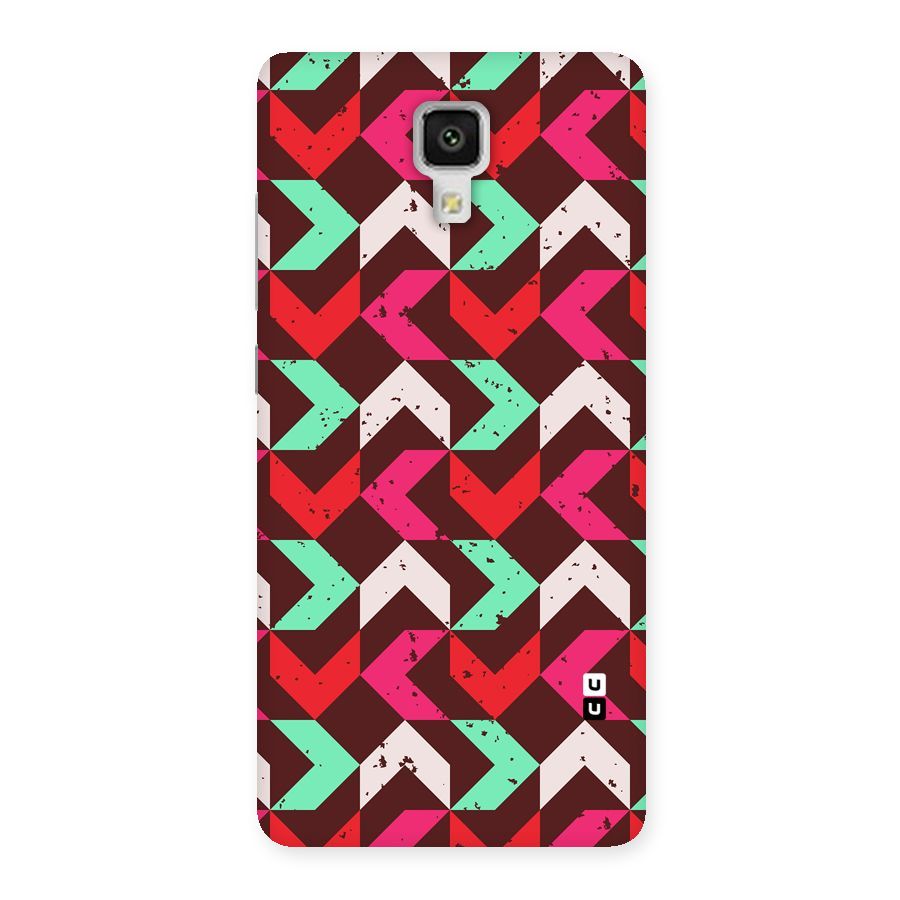 Retro Red Pink Pattern Back Case for Xiaomi Mi 4
