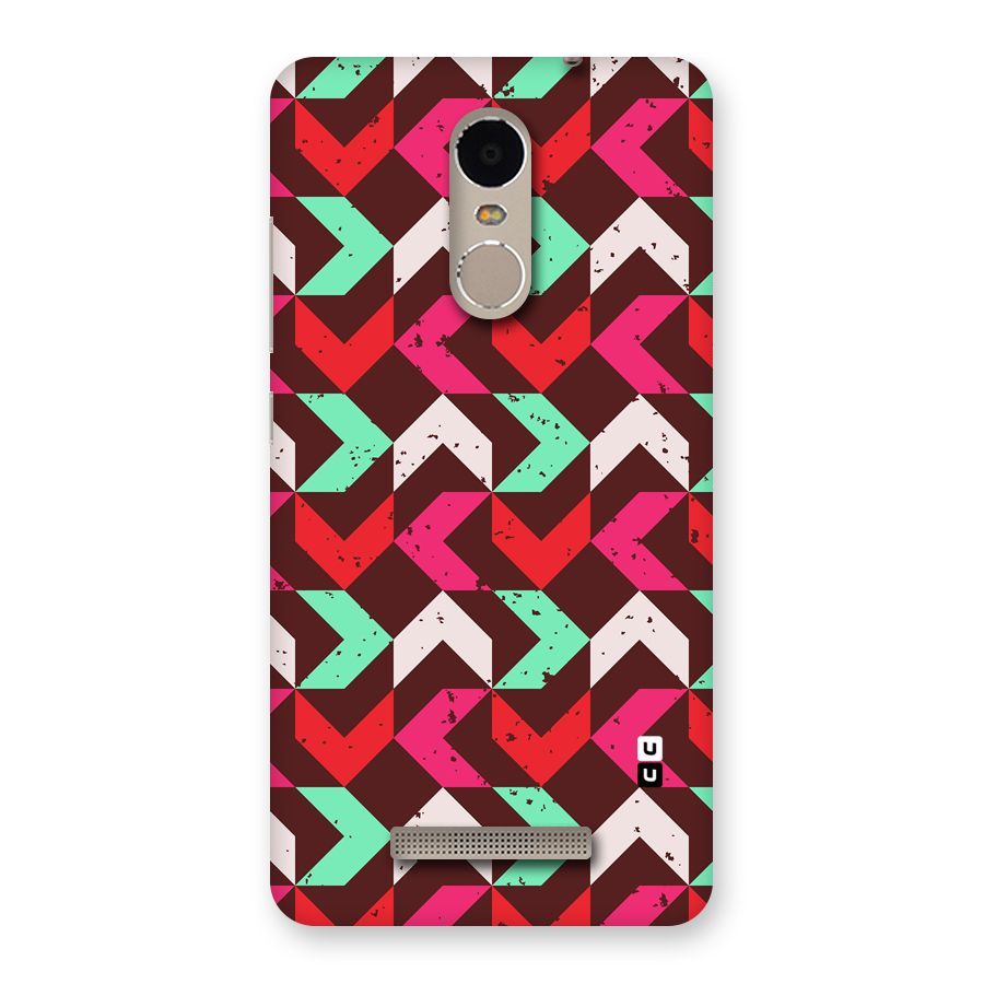 Retro Red Pink Pattern Back Case for Xiaomi Redmi Note 3