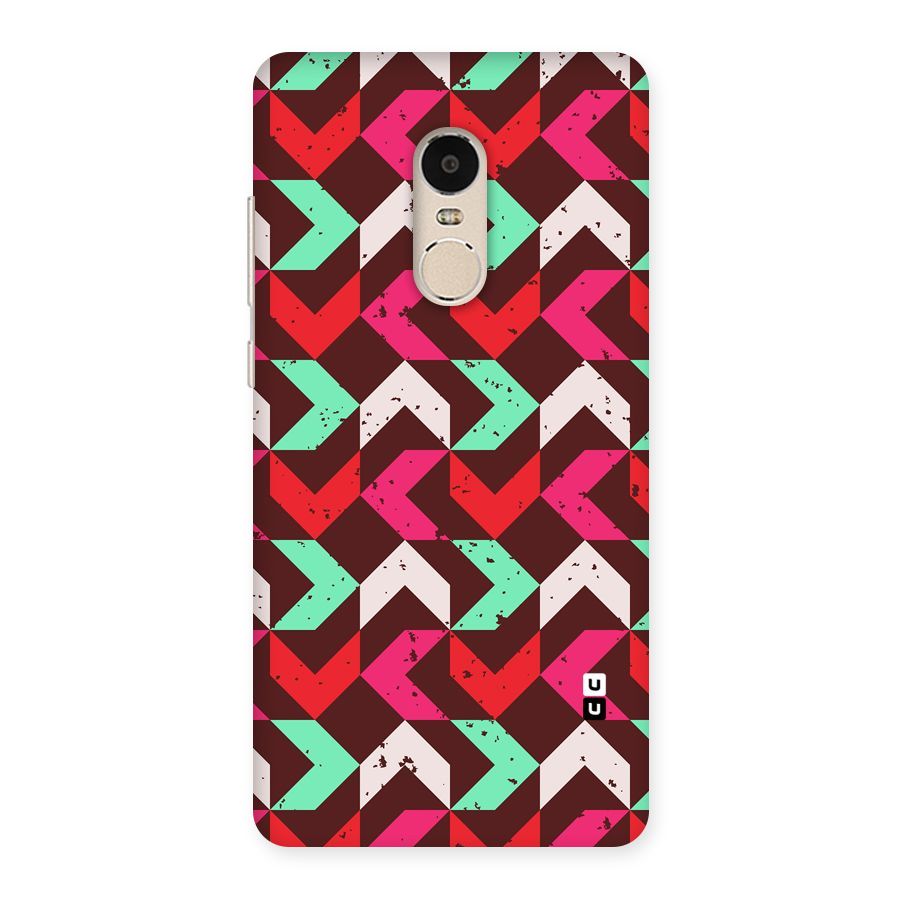 Retro Red Pink Pattern Back Case for Xiaomi Redmi Note 4