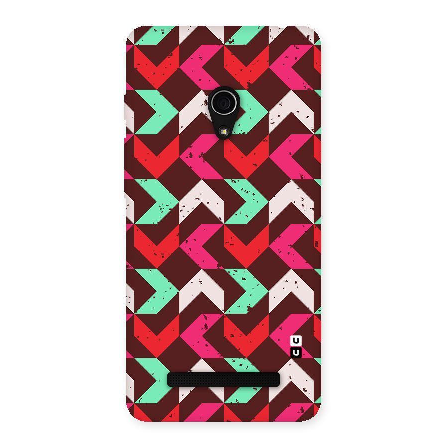 Retro Red Pink Pattern Back Case for Zenfone 5