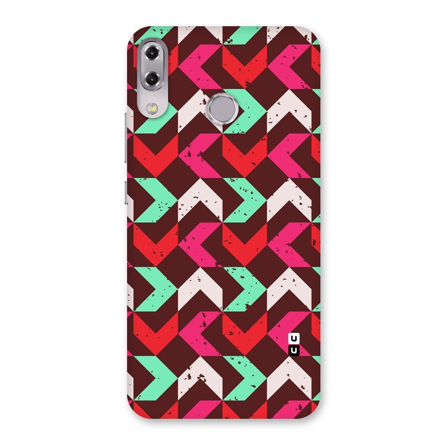 Retro Red Pink Pattern Back Case for Zenfone 5Z