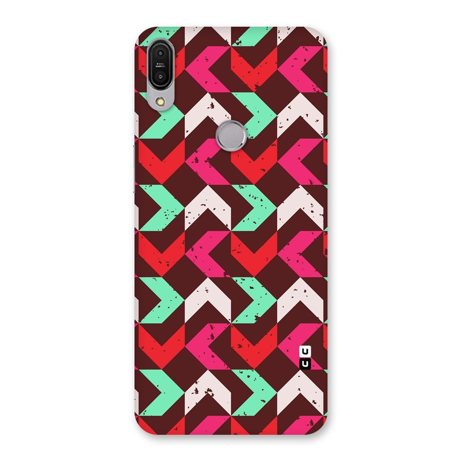 Retro Red Pink Pattern Back Case for Zenfone Max Pro M1