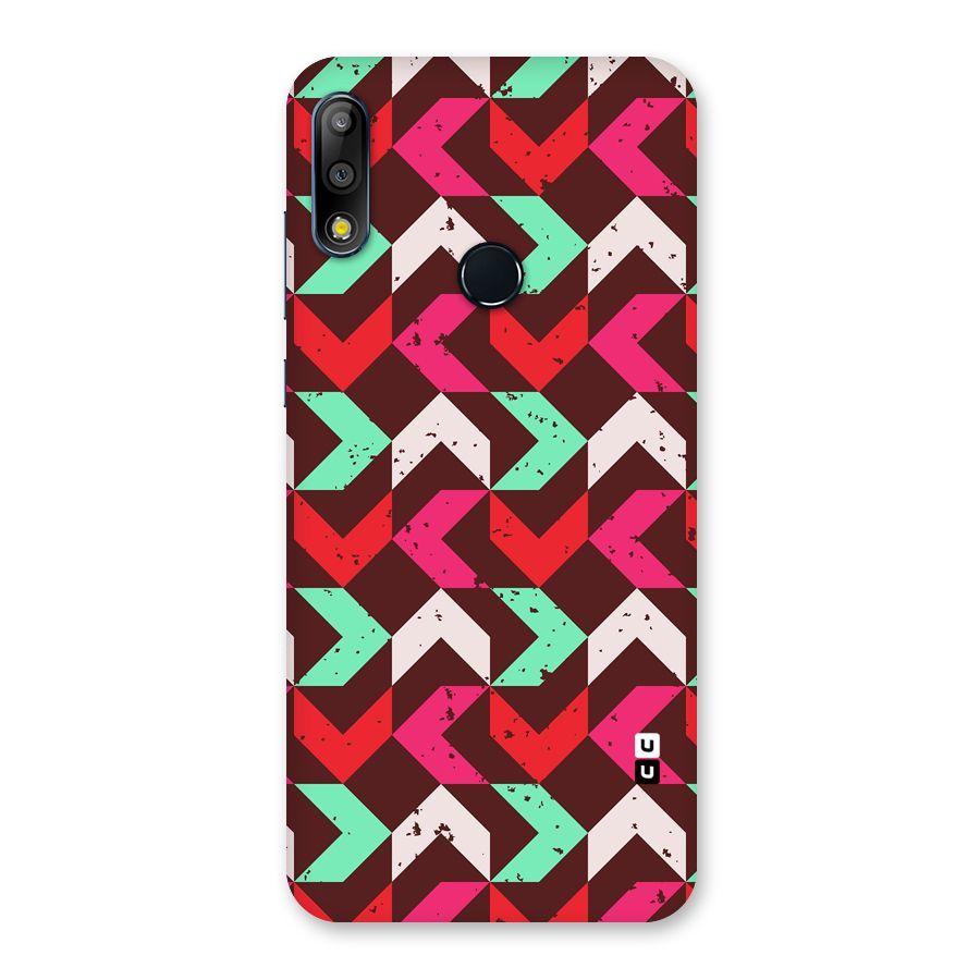 Retro Red Pink Pattern Back Case for Zenfone Max Pro M2