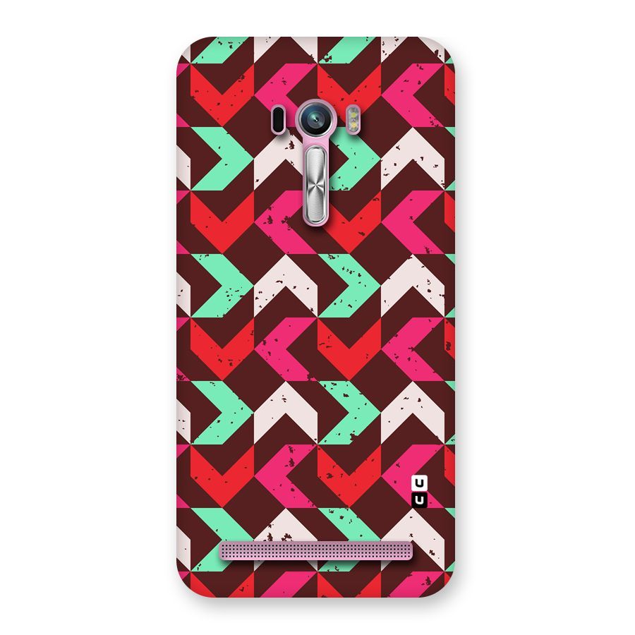 Retro Red Pink Pattern Back Case for Zenfone Selfie
