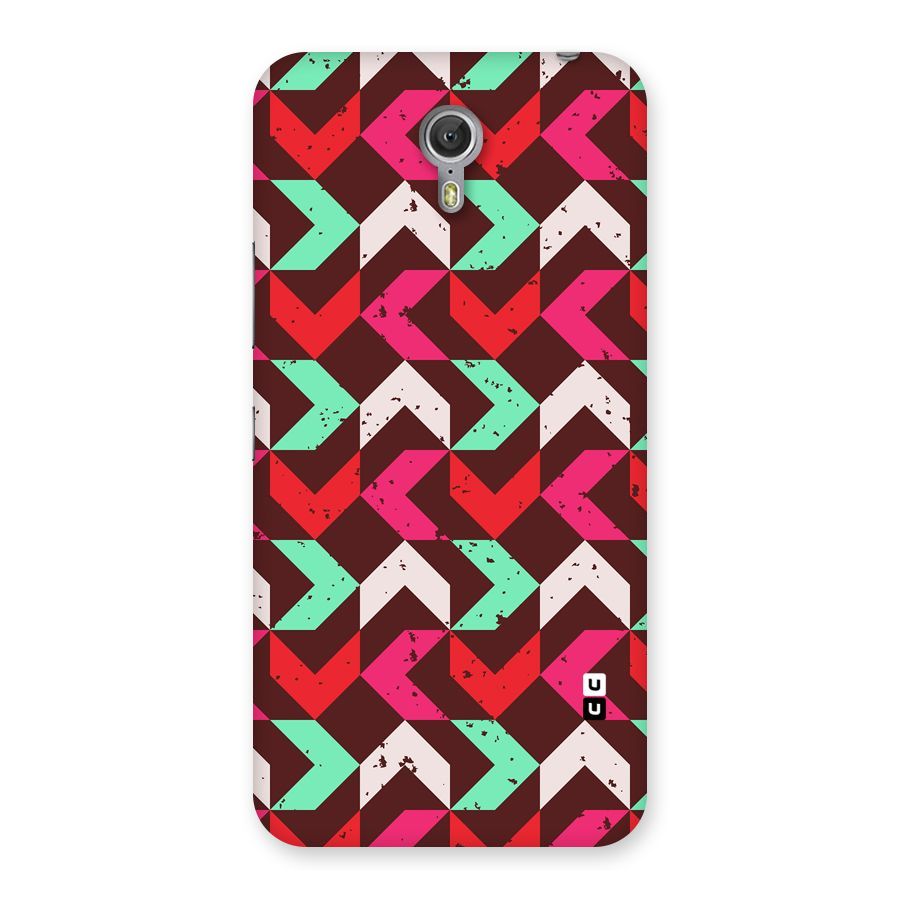 Retro Red Pink Pattern Back Case for Zuk Z1