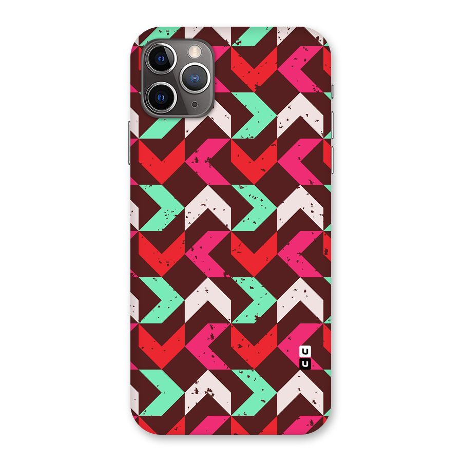 Retro Red Pink Pattern Back Case for iPhone 11 Pro Max