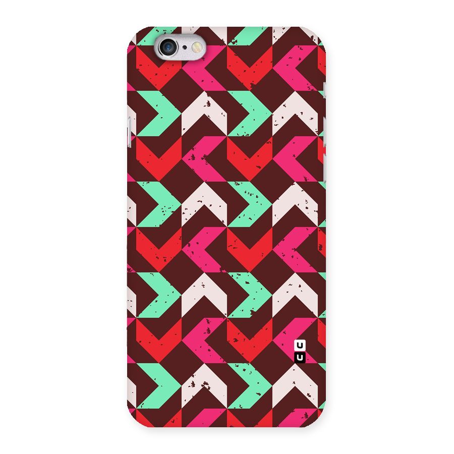 Retro Red Pink Pattern Back Case for iPhone 6 6S