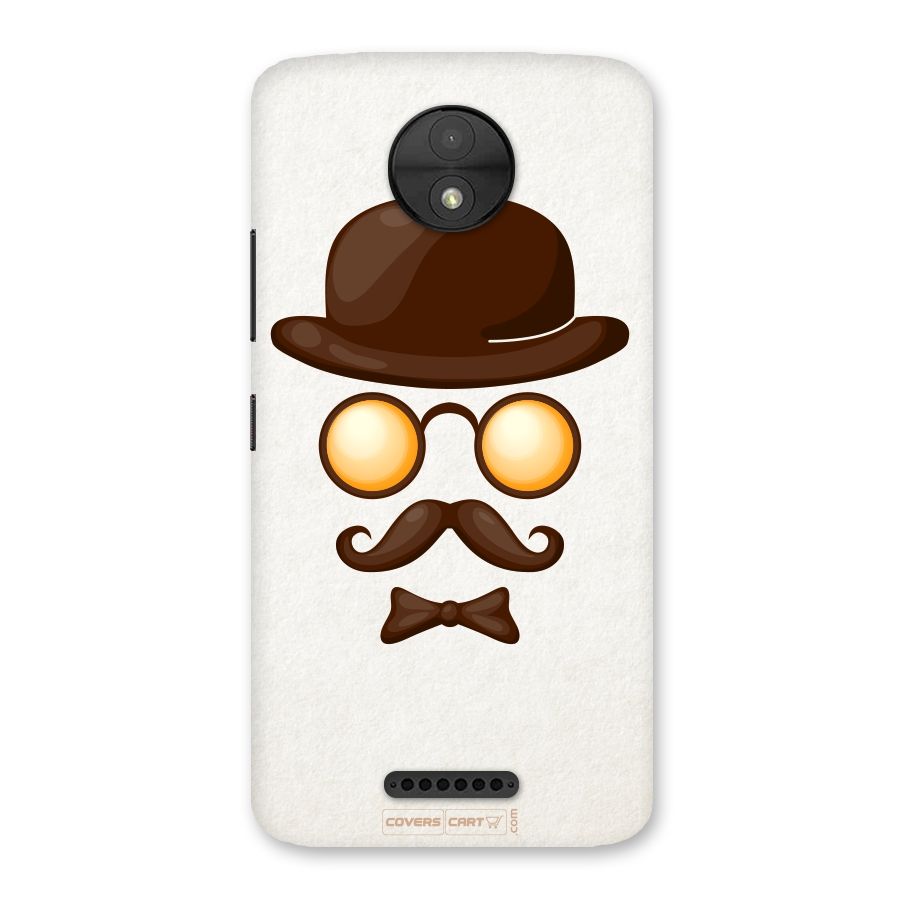 Retro Style Back Case for Moto C
