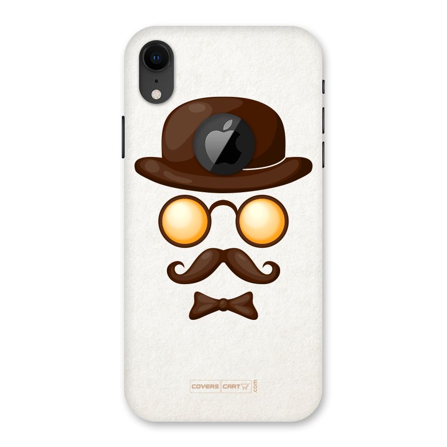 Retro Style Back Case for iPhone XR Logo Cut
