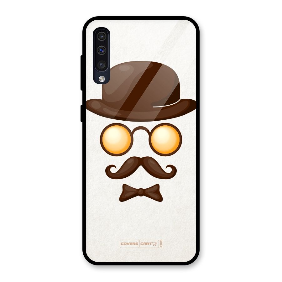 Retro Style Glass Back Case for Galaxy A30s