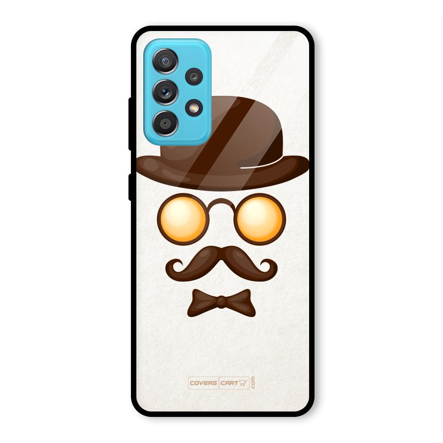 Retro Style Glass Back Case for Galaxy A52