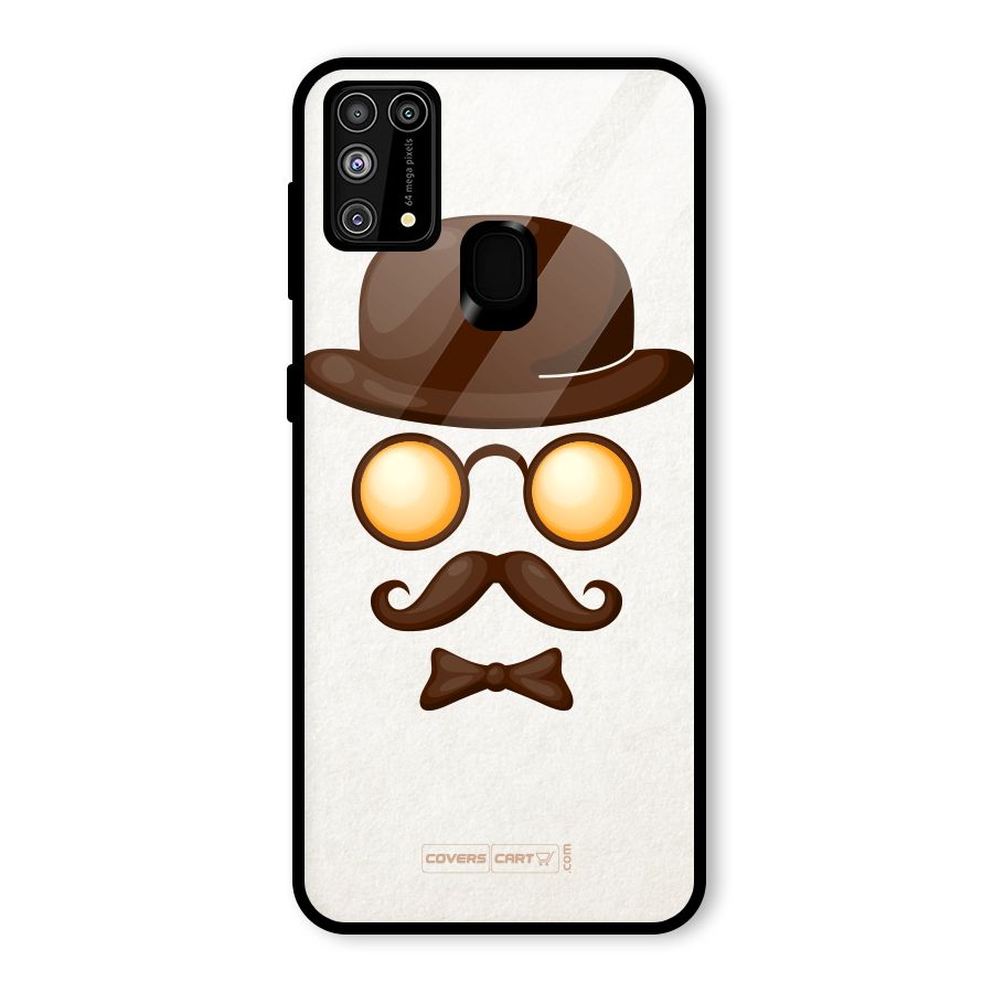 Retro Style Glass Back Case for Galaxy F41