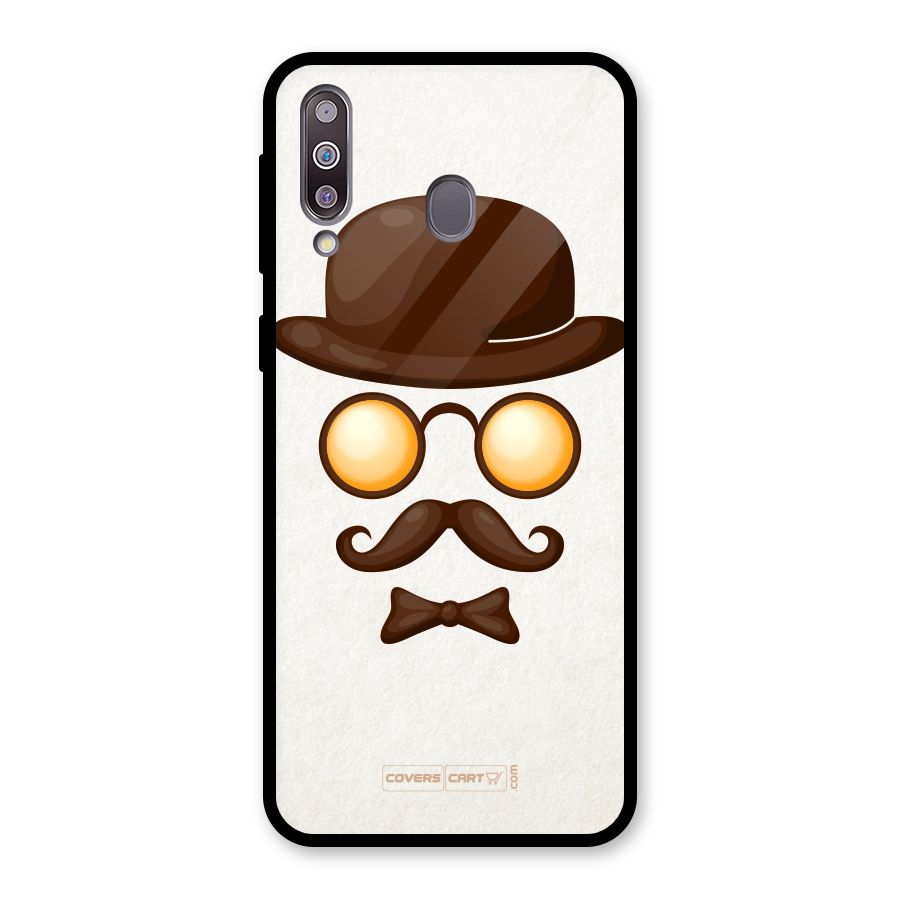 Retro Style Glass Back Case for Galaxy M30