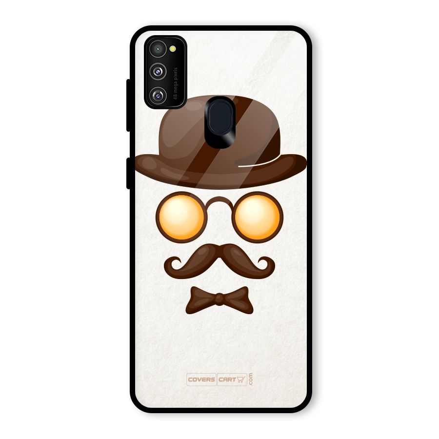Retro Style Glass Back Case for Galaxy M30s