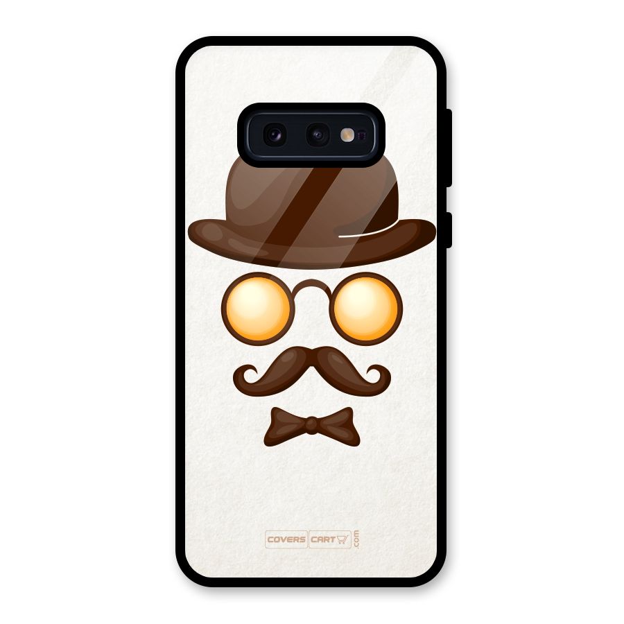 Retro Style Glass Back Case for Galaxy S10e