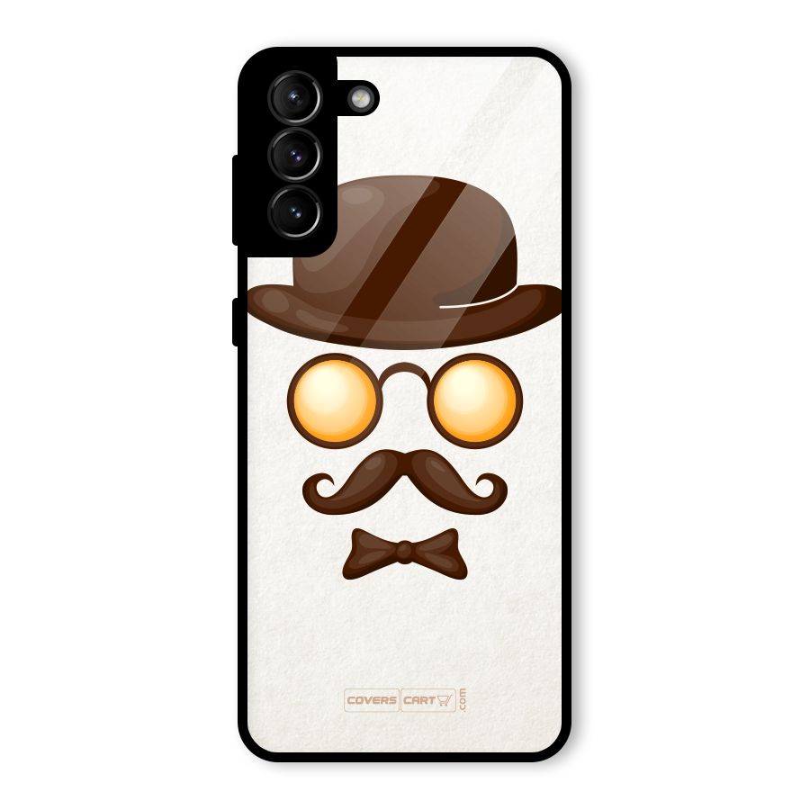 Retro Style Glass Back Case for Galaxy S21 Plus