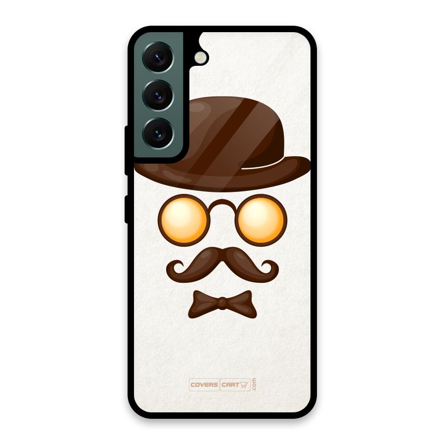 Retro Style Glass Back Case for Galaxy S22 5G