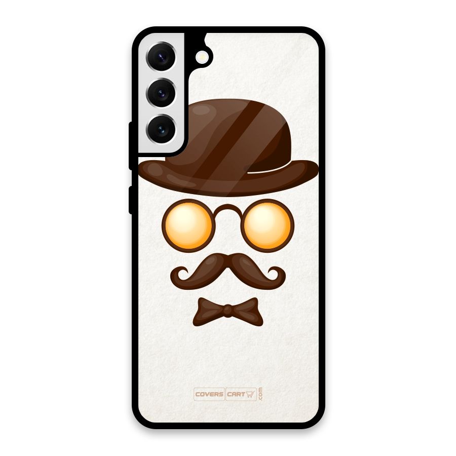 Retro Style Glass Back Case for Galaxy S22 Plus 5G