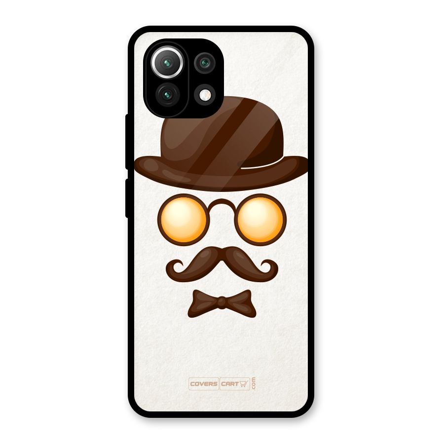 Retro Style Glass Back Case for Mi 11 Lite NE 5G