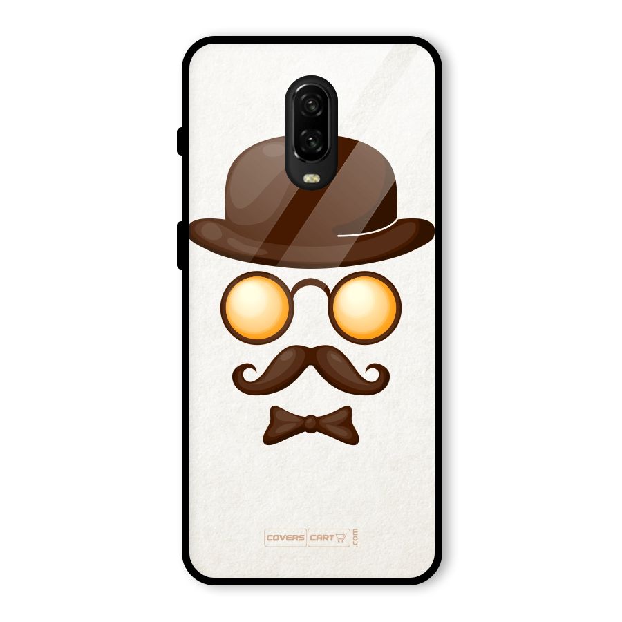 Retro Style Glass Back Case for OnePlus 6T