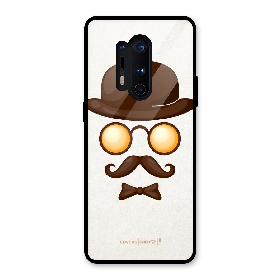 Retro Style Glass Back Case for OnePlus 8 Pro