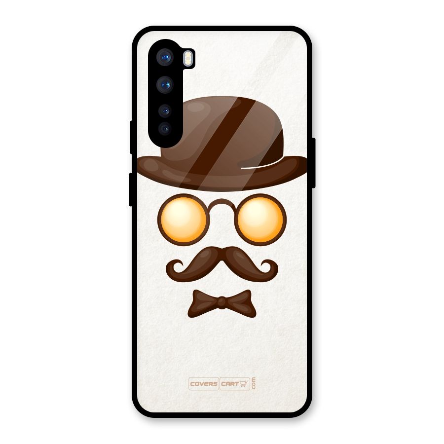 Retro Style Glass Back Case for OnePlus Nord