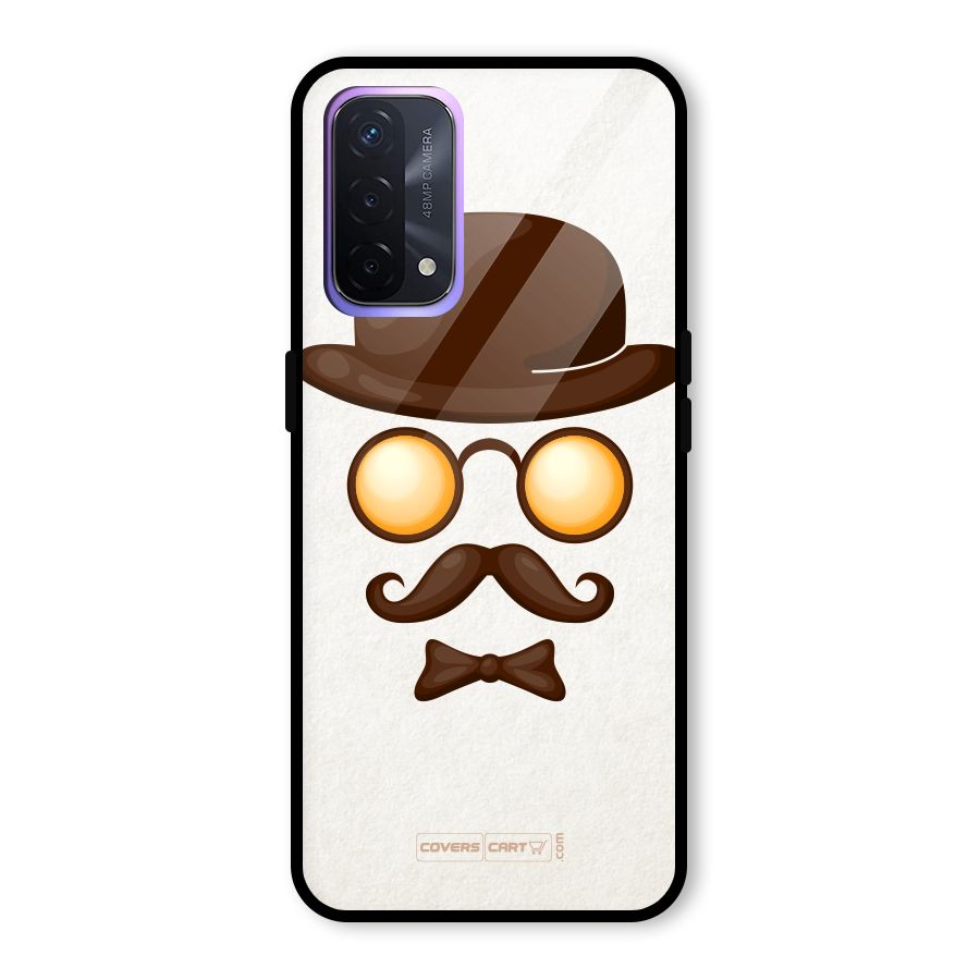 Retro Style Glass Back Case for Oppo A74 5G