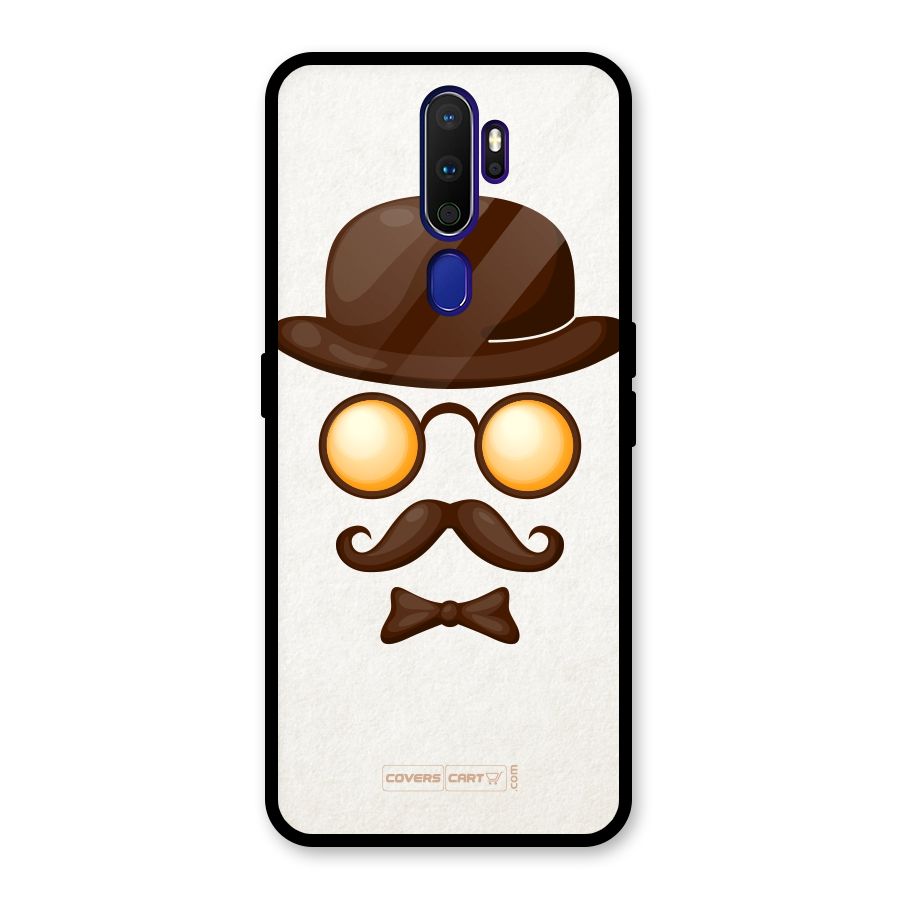 Retro Style Glass Back Case for Oppo A9 (2020)