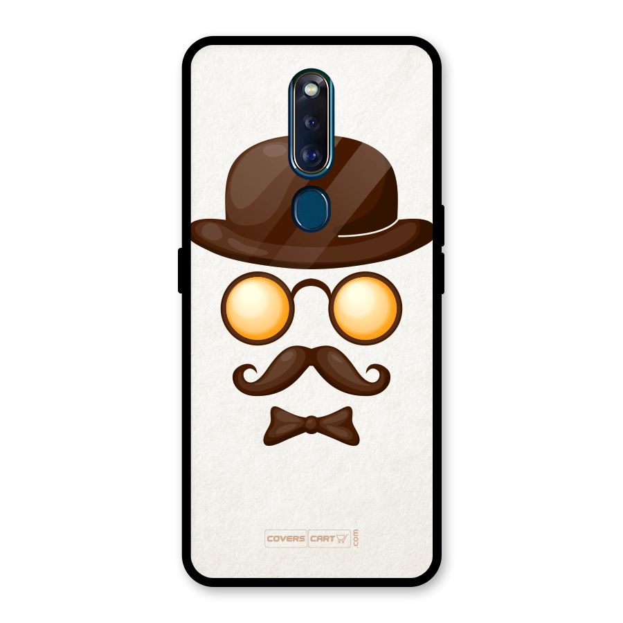 Retro Style Glass Back Case for Oppo F11 Pro