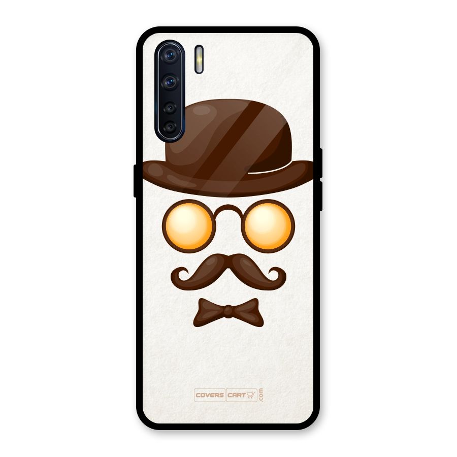 Retro Style Glass Back Case for Oppo F15