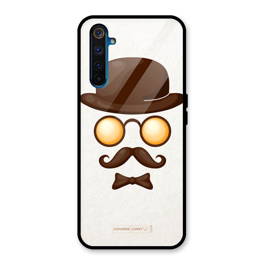 Retro Style Glass Back Case for Realme 6 Pro
