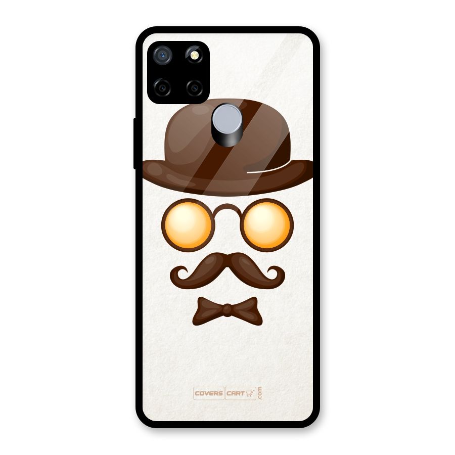 Retro Style Glass Back Case for Realme C15