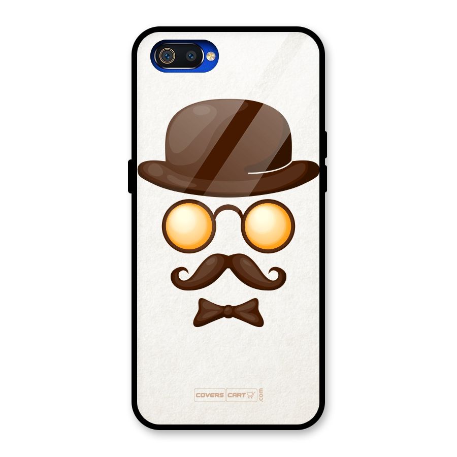 Retro Style Glass Back Case for Realme C2