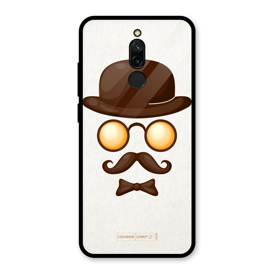 Retro Style Glass Back Case for Redmi 8