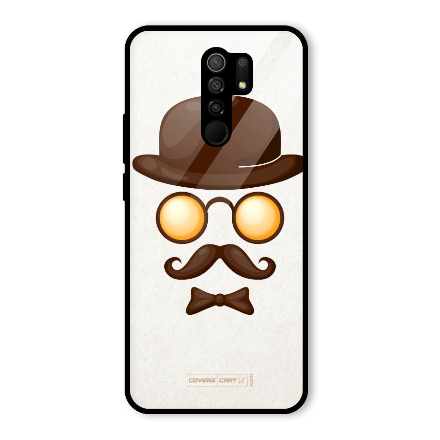 Retro Style Glass Back Case for Redmi 9 Prime