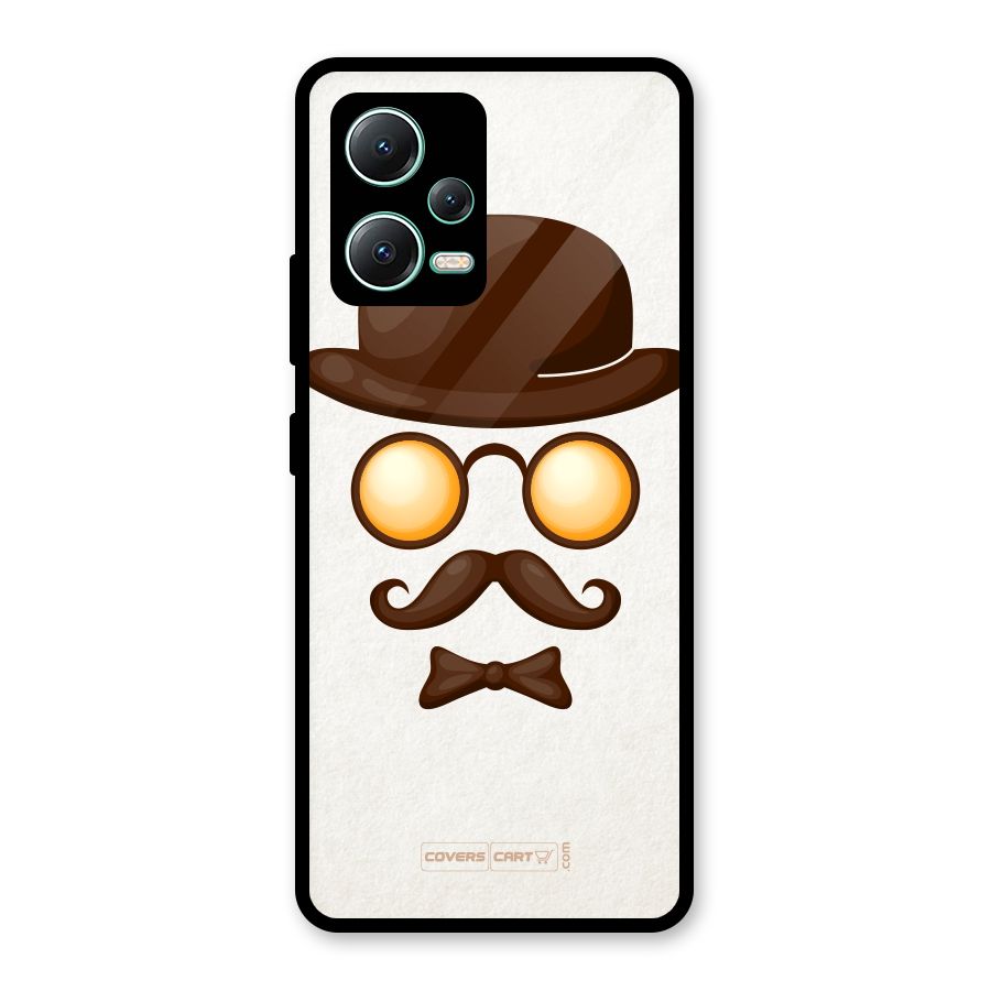Retro Style Glass Back Case for Redmi Note 12 5G