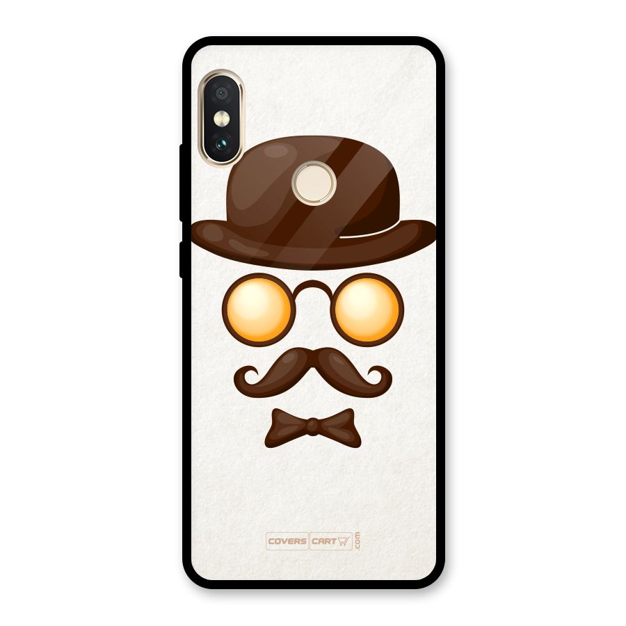Retro Style Glass Back Case for Redmi Note 5 Pro