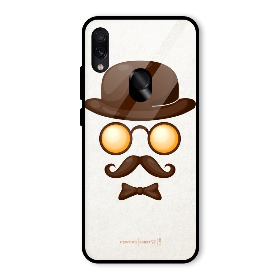 Retro Style Glass Back Case for Redmi Note 7 Pro