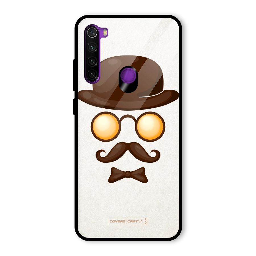 Retro Style Glass Back Case for Redmi Note 8