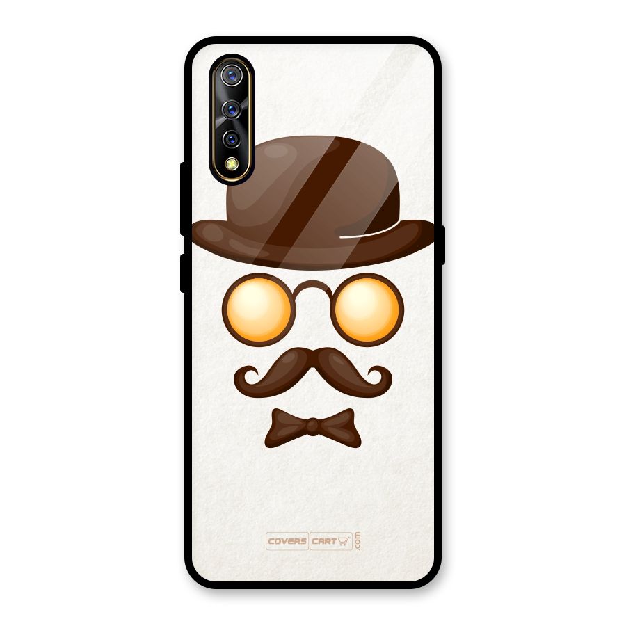 Retro Style Glass Back Case for Vivo S1