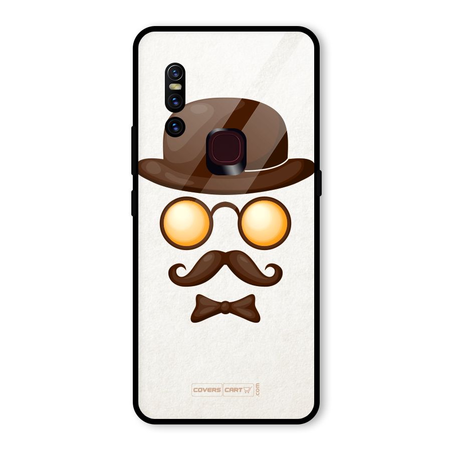 Retro Style Glass Back Case for Vivo V15