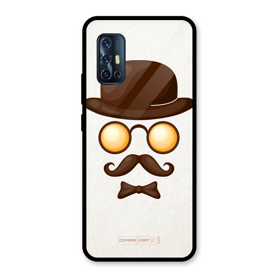 Retro Style Glass Back Case for Vivo V17