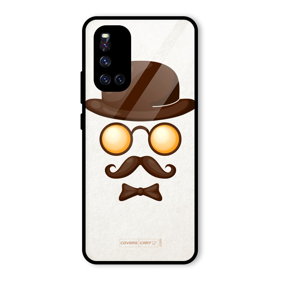 Retro Style Glass Back Case for Vivo V19