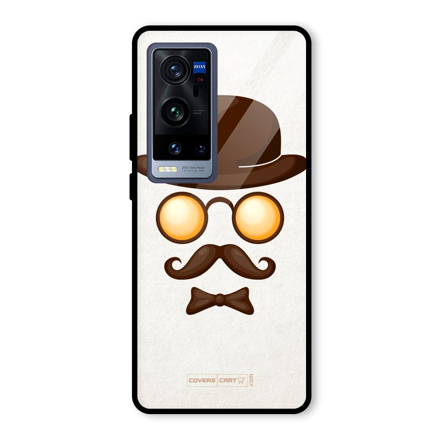 Retro Style Glass Back Case for Vivo X60 Pro Plus