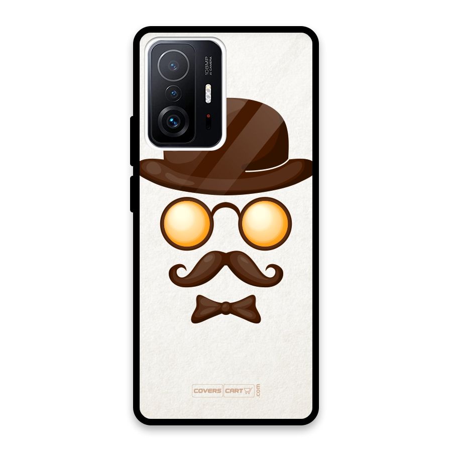 Retro Style Glass Back Case for Xiaomi 11T Pro