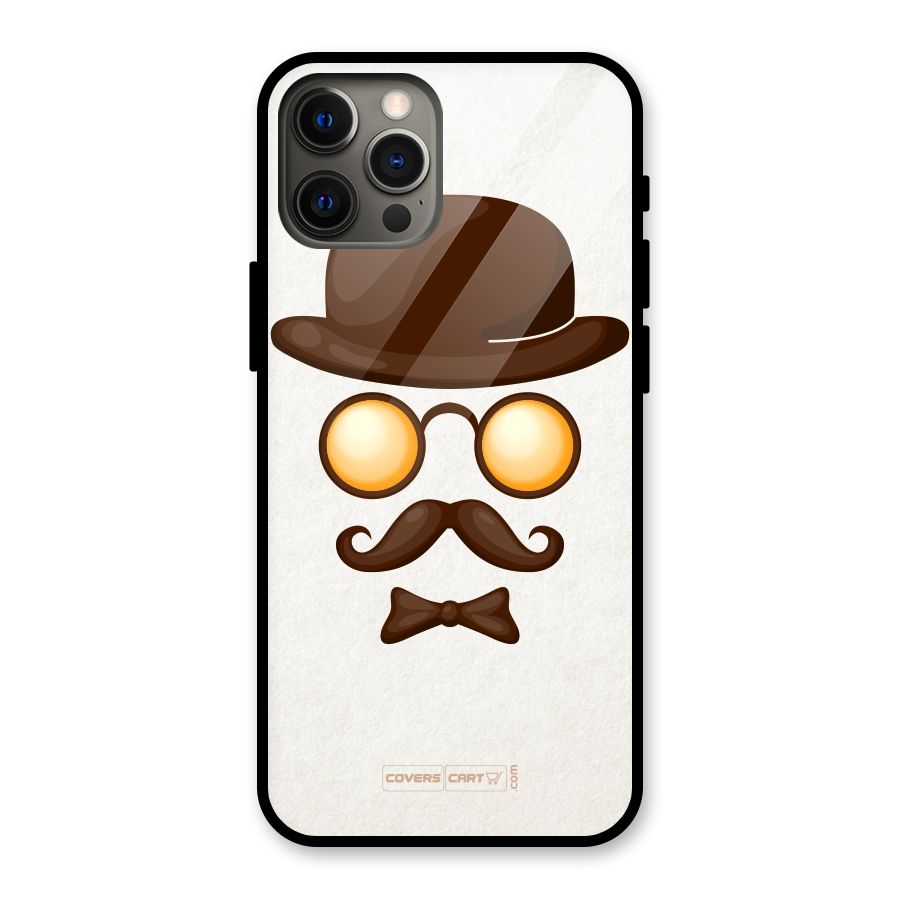 Retro Style Glass Back Case for iPhone 12 Pro Max