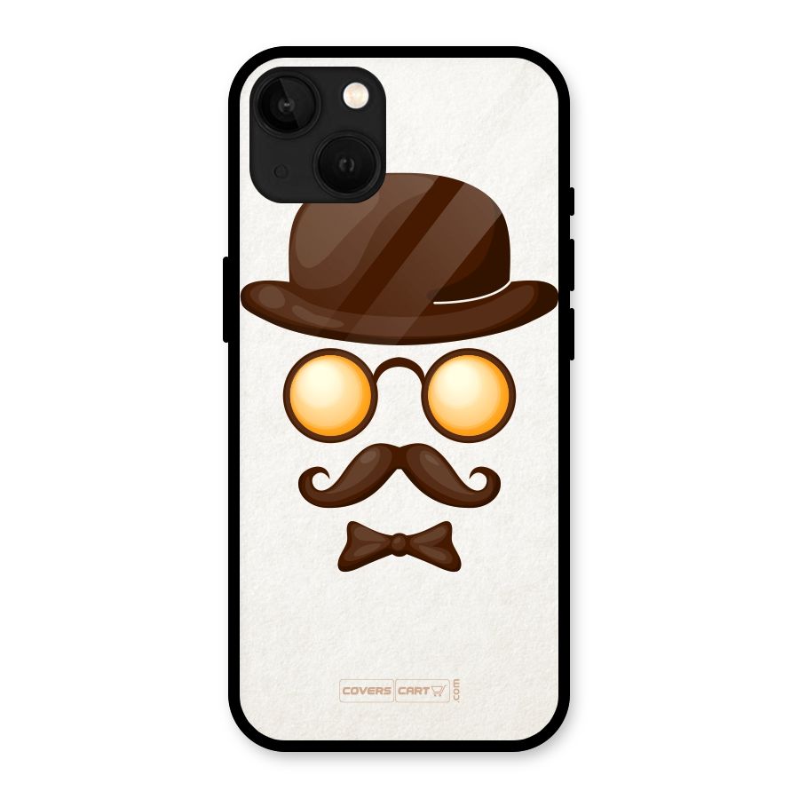 Retro Style Glass Back Case for iPhone 13