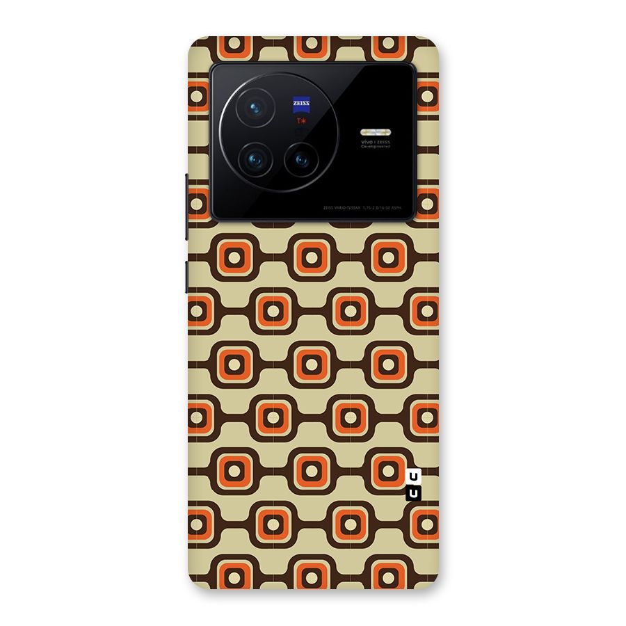 Retro Vintage Pattern Back Case for Vivo X80